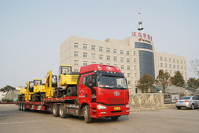 乐虎88国际集团5台挖掘机顺利出口泰国