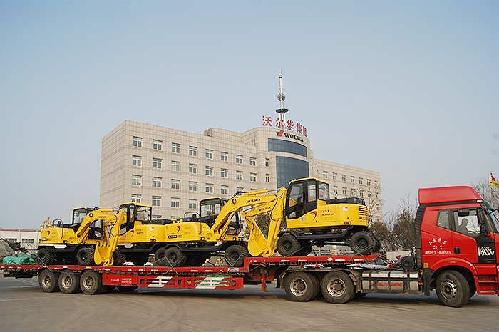 乐虎88国际集团5台挖掘机顺利出口泰国