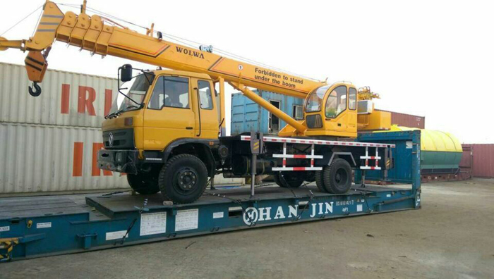 乐虎88国际集团12吨汽车起重机顺利出口泰国