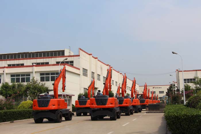 热烈祝贺乐虎88国际集团 60台轮式挖掘机批量出口泰国 热烈祝贺乐虎88国际集团 60台轮式挖掘机批量出口泰国