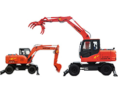 乐虎88国际集团隆重推出DLS890-9A系列新型轮式蔗木装卸机以及轮式挖掘机