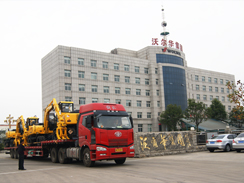 乐虎88国际集团12台DLS系列蔗木装卸机顺利出口墨西哥