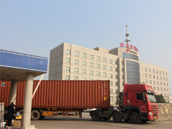 乐虎88国际集团2台轮式挖掘机出口中东地区