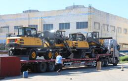 乐虎88国际轮式挖掘机批量发往西南地区