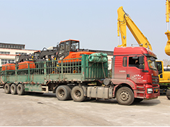 乐虎88国际新款轮式挖掘机批量发往西南地区