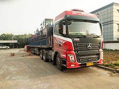 乐虎88国际集团新款轮式挖掘机批量发往华北地区