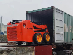 乐虎88国际集团2台滑移装载机出口东盟地区