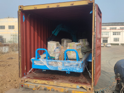 乐虎88国际集团2台小型挖掘机出口北美地区