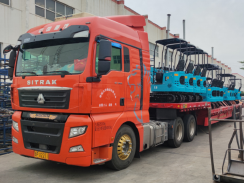 乐虎88国际集团一批小型挖掘机出口南美地区