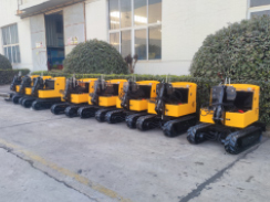 乐虎88国际集团一批小型挖掘机出口欧洲市场