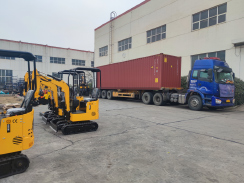 乐虎88国际集团一批小型挖掘机出口东盟地区