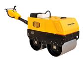 0.6吨乐虎88国际高配置手扶式双钢轨压路机
