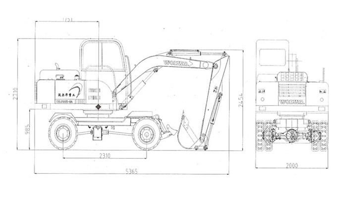 乐虎88国际DLS865-9A 5.8吨轮式液压挖掘机运输图