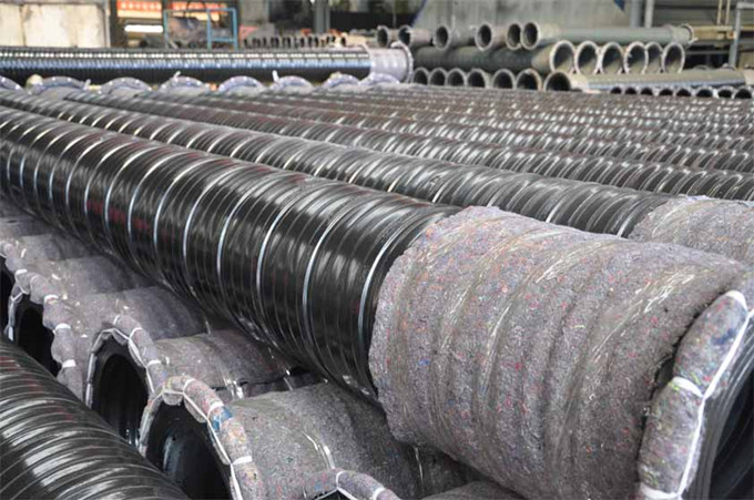 乐虎88国际煤矿井下用涂层螺旋焊接波纹复合管